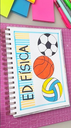 Capa para matéria de Educação Física 🥎⚽️🏐🏀#educaçãofísica #voltaasaulas #cadernobonito #estudos