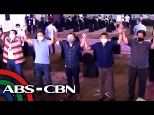 President Duterte raises hands of administration senatorial bets | ABS-CBN News