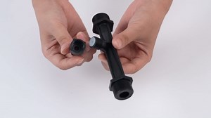 Fertilizer Injector Tube, Irrigation Venturi Fertilizer Injector with 1/2" 3/4” 1” Inch Garden Fertilizer Mixer Injector Tool Plastic Black(3/4inch)