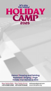 Skills Development Centre Holiday Camp 2025 The Skills Development Centre successfully organized the Holiday Camp 2025, offering kids a fun-filled and enriching experience. The camp featured an exciting lineup of activities, including dance, music, karate, drawing & coloring, yoga, and fun games. Children had the opportunity to explore their creativity, develop new skills, and stay active while making new friends. The camp was a perfect blend of learning and enjoyment, ensuring every child had a