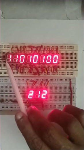 HOW TO CONVERT EIGHT BITS BINARY NUMBER INTO DECIMAL-212