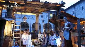 3rd January, 2014, "Adeste Fideles" during the representation of the “Posada”. The “Posada” is a procession that commemorates the wandering of Mary and Joseph looking for a lodging (posada, in Spanish) where Mary could give birth to her son Jesus. It' s a very old tradition that comes from Mexico and, even today, takes places in many other countries of Central America. Now the “Posada” has crossed the ocean and has come to the Franciscan earth, till the Portiuncula! It' s a wonderful moment that