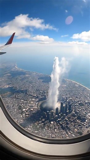 Water shoots up violently from a coastal city—where did it come from, and why? Absolutely surreal and unexplainable scenes unfolding in broad daylight. #earthimpacts #fblifestyle #coastalflood #surrealviews #mysterywaters #natureunreal #epicscenes #urbanmystery This is not real, it is a simulation made for a ‘what if’ scenario. Made with AI | Earth Impacts
