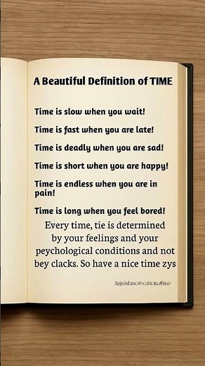 A beautiful definition of time |#tricks#psychology#quotes#time#shorts#motivation