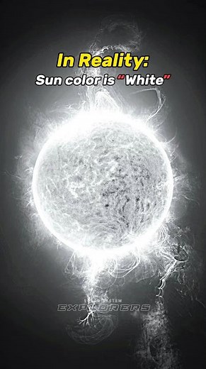 Actual color of Sun 🌞😱 #space #earth #universe