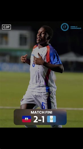 🇭🇹⚽️ Haïti U-17 valide son billet pour la Coupe du Monde Qatar 2026 La sélection haïtienne masculine des moins de 17 ans a écrit une nouvelle page de son histoire en décrochant sa qualification pour la Coupe du Monde U-17 de la FIFA, Qatar 2026. Opposés au Guatemala lors de la troisième journée du Championnat U-17 de la CONCACAF, les jeunes Grenadiers se sont imposés avec caractère et maîtrise (2-1), au terme d’une rencontre intense et décisive. Dès les premières minutes, les protégés du staff