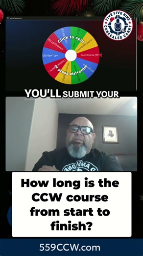 How long does the CCW course actually take from start to finish?
