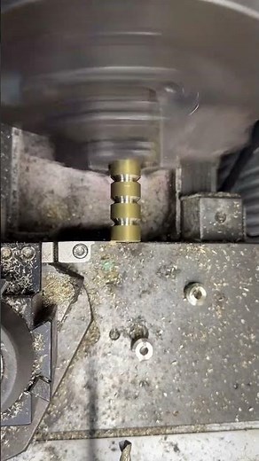 Quick parts on the lathe for this brass sculpture project we’ve been working on.