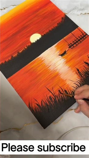 ❤️✨Sunset beautiful drawing ☀️#sunset #art #shotrs #artwork #drawing