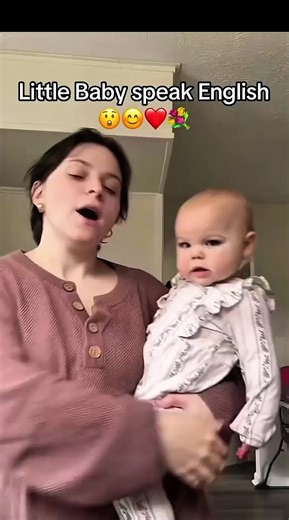 Cute Baby Speaking English with Daddy
