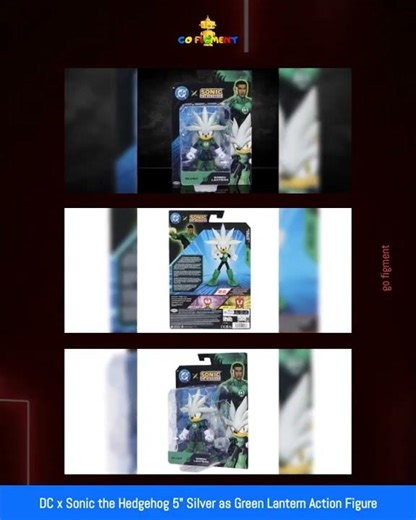 DC x Sonic the Hedgehog 5" Silver as Green Lantern Action Figure