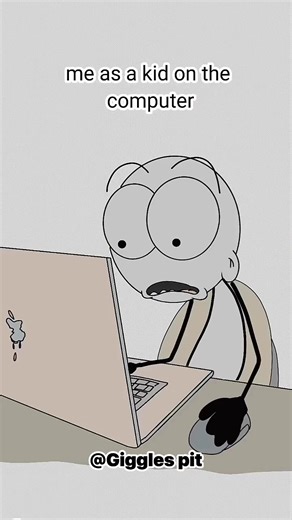 6.9K views · 136 reactions | My computer skill as a kid!藍 #memes #shorts #funnyvideos #anime #comedy | Giggles pit | Facebook