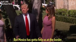 President Donald Trump, Melania and Tiffany Arrive for Easter Mass