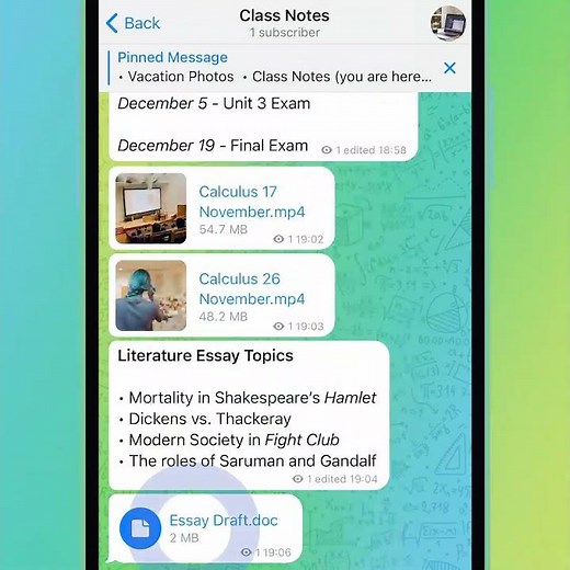How to use pinned messages Telegram #telegram