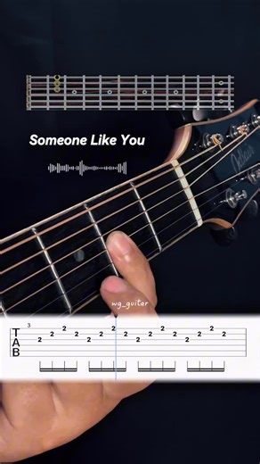 Wira Gusti on Instagram: "Short Guitar Tabs | Someone Like You - Adele"