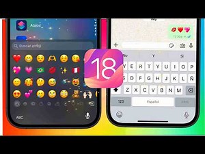 ¡Nuevo teclado iPhone para Android con emojis iOS 18! | Descargar APK