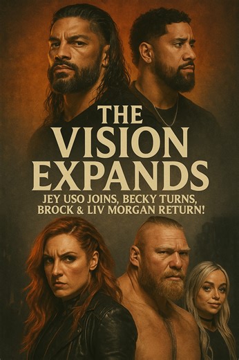 The Vision Expands — Jey Uso Joins, Becky Turns, Brock & Liv Morgan RETURN! 😎😱🧐#WWE #WWENews #SethRollins #BeckyLynch #JeyUso #TheVision #BrockLesnar #LivMorgan #WWE2025 #WWEStoryline #WWEFans #WWEDrama #WWEUniverse #WrestlingNews #WWELive | Rowdy Gamer