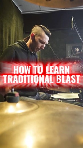 Learn how to play traditional blast beats