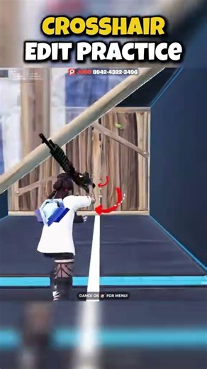 Map Code at End 🗺️ | #fortnite #map #crosshair #edit #practice