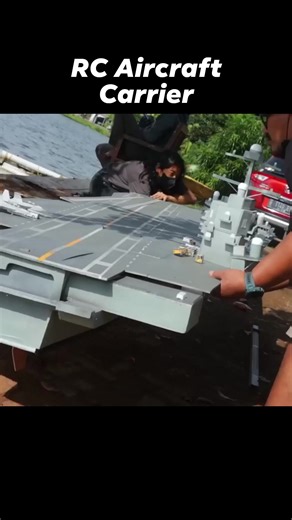 7.7K views · 993 reactions | DIY RC Aircraft Carrier #rcboat #diycrafts #aircraftcarrier | Julius Perdana | Facebook