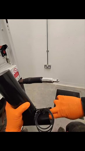 2.5K views · 2K reactions | Sliding the T-boot body over the stress control tube with the manufacturer-supplied grease. The grease not only makes installation much easier, but also ensures any voids are filled. | High Voltage Harv | Facebook