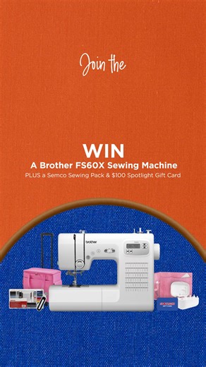 PSA: The Spotlight Sew Challenge is back for 2026! 🧵 We’re calling all creatives, from first-time stitchers to seasoned designers to show off their skills. WIN a Brother FS60X Extra Tough Sewing Machine, Semco Sewing Pack & $100 Spotlight eGift Card! (Valued at $892 NZD) Here’s how it works: 1️⃣ Pick one of our FREE sewing projects or create your own. 2️⃣ Shop your fabric and supplies to sew your project. At least one item must be purchased from Spotlight. 3️⃣ Share your creation on your Instag