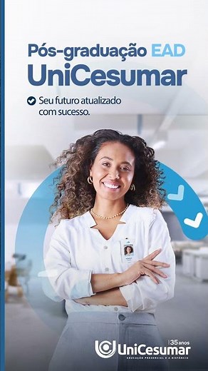 Pós-graduação EAD UniCesumar | Sua carreira atualizada com sucesso.
