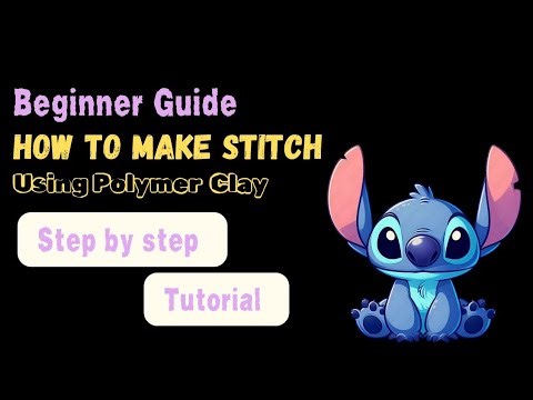 Beginner Guide | Polymer Clay Craft | Step by Step Tutorial | How to make Stitch