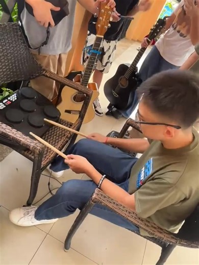 Practice Moments with Our Drummer