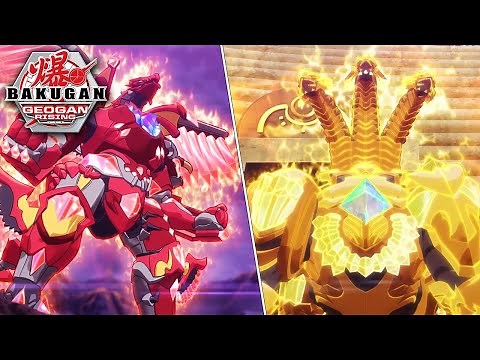 Geoforge Dragonoid & Ultimate Viloch's First Appearances in Bakugan: Geogan Rising