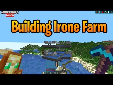 Building Irone farm Minecraft Live Stream 🔴