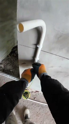 Installing cables through PVC pipes Clean, neat, and organized. #electrical #cableinstallation #fyp