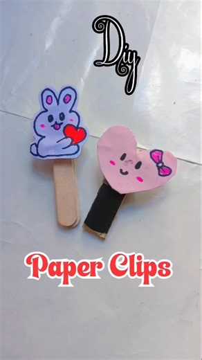 Handmade Cute Clips using Ice Cream Sticks ✨ | DIY Craft