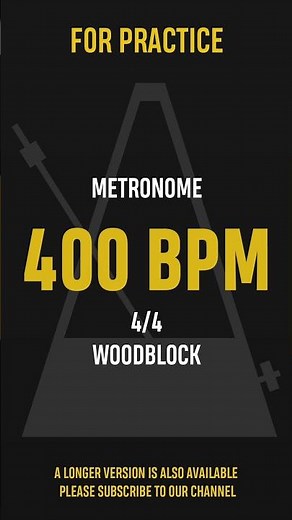 400 BPM 4/4 - Best Metronome (Sound : Wood block) #shorts