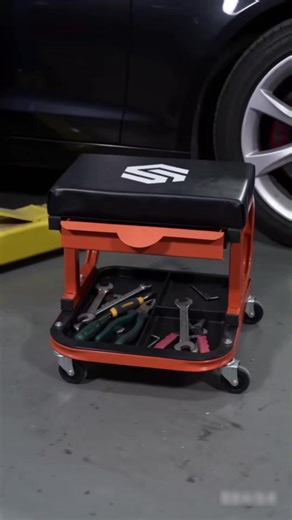 Clearance Bargain: Reinforced Tool Stool for Auto Repair