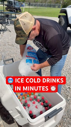 🥶 ICE COLD DRINKS IN MINUTES… #offroadlife #cooler #summer
