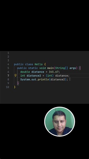 This is Explicit Type Conversion (Type Casting)! 🔄