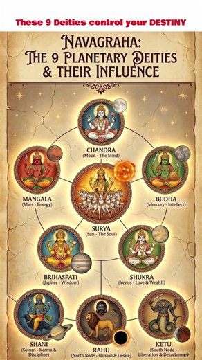Navagraha: 9 Cosmic Deities That Control Your Destiny #navagraha #hinduism #astrology #shorts