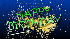 Happy Birthday Animation with Fireworks Stock Video - Video of decoration, happiness: 39911589