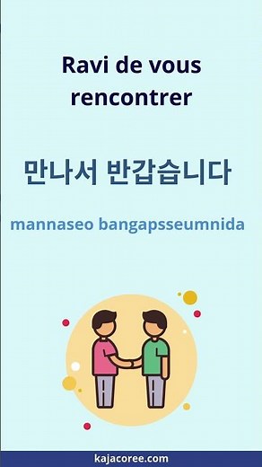 Expression coréenne – Rencontre avec des personnes
