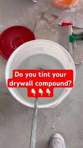Do you tint your drywall mud? #tipsandtricks #tips101 #diy