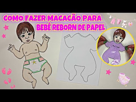 COMO FAZER MACACÃO PARA BEBÊ REBORN DE PAPEL | Bebê Reborn de Papel