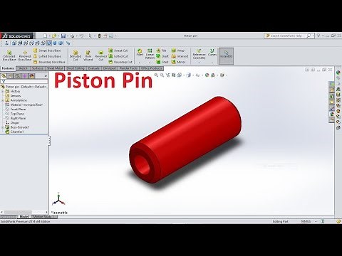 SolidWorks Tutorial Piston Rod Pin