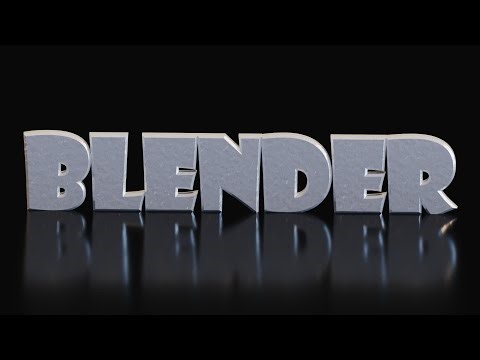 COMMENT FAIRE UN TEXTE 3D avec Blender ? - La question de la semaine | Épisode 1