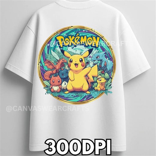 Pokemon PNG, Kids Cartoon Png File for Sublimation, Squirtle Png, Cartoon Characters Tshirt Design, Digital Instant Download - Etsy