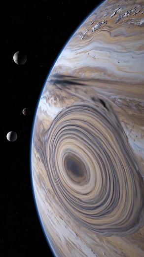 Juno captures Io and Europa beside Jupiter in one frame