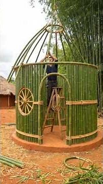 Building a Perfect Circular Bamboo House From Scratch