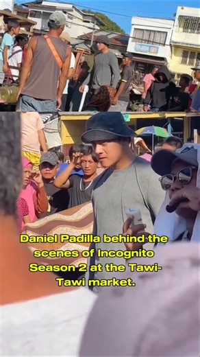 Daniel Padilla behind the scenes of Incognito s2 at the Tawi-Tawi market. #incognito #danielpadilla
