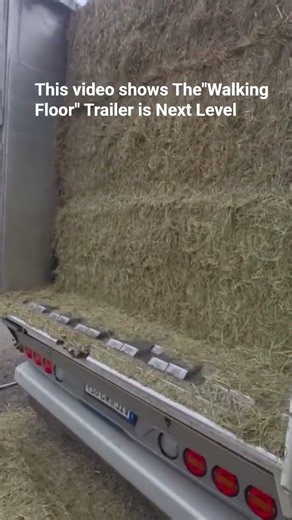 The Most Satisfying Way to Unload Hay