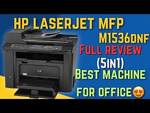 HP LaserJet 1536dnf MFP review I multifunction machine I best printer for office I printer